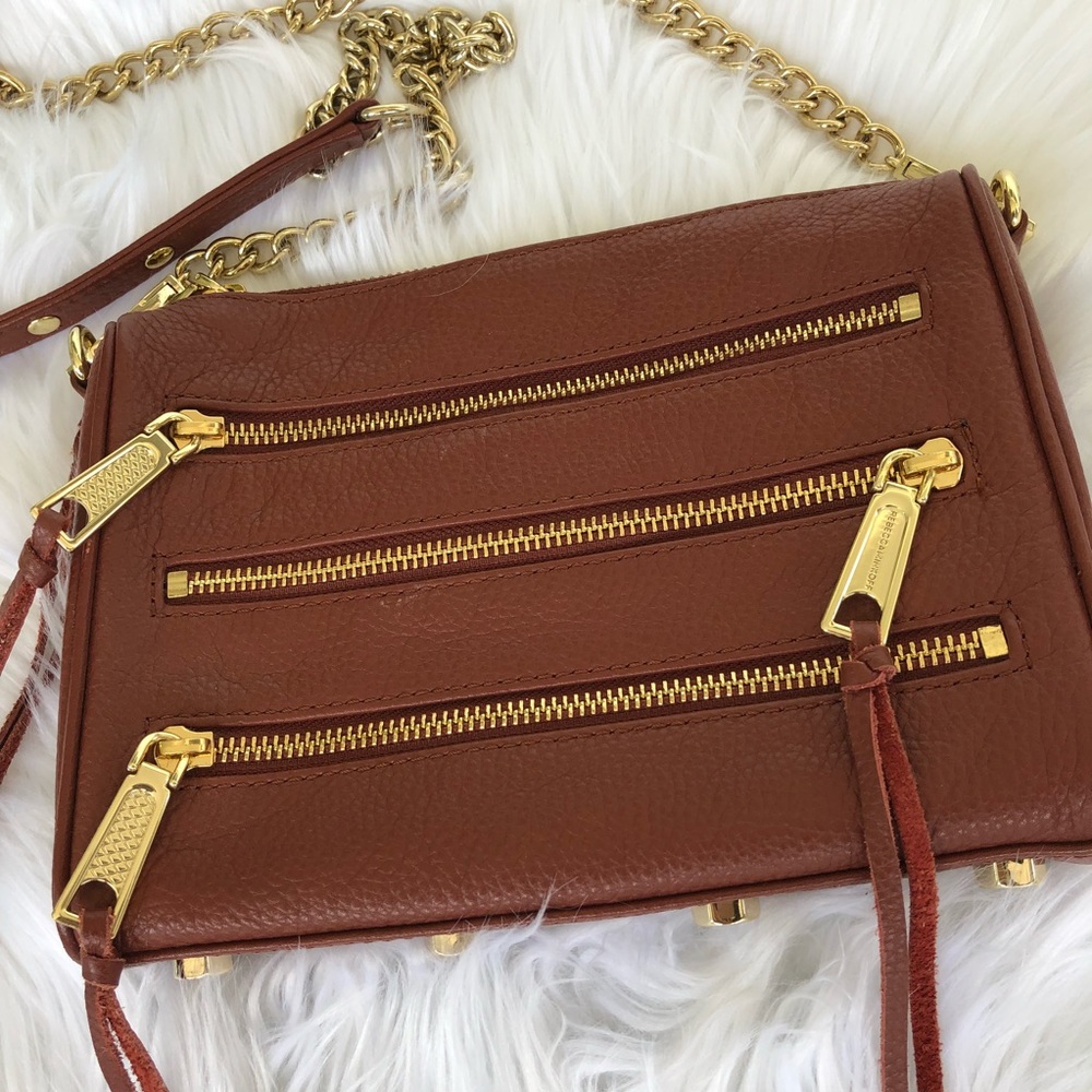 Rebecca Minkoff Rocker Crossbody in Whiskey - Picture 4 of 7